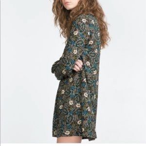 Zara shirt floral romper